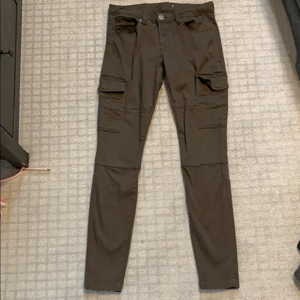 STS Blue Green Cargo Skinny Pants